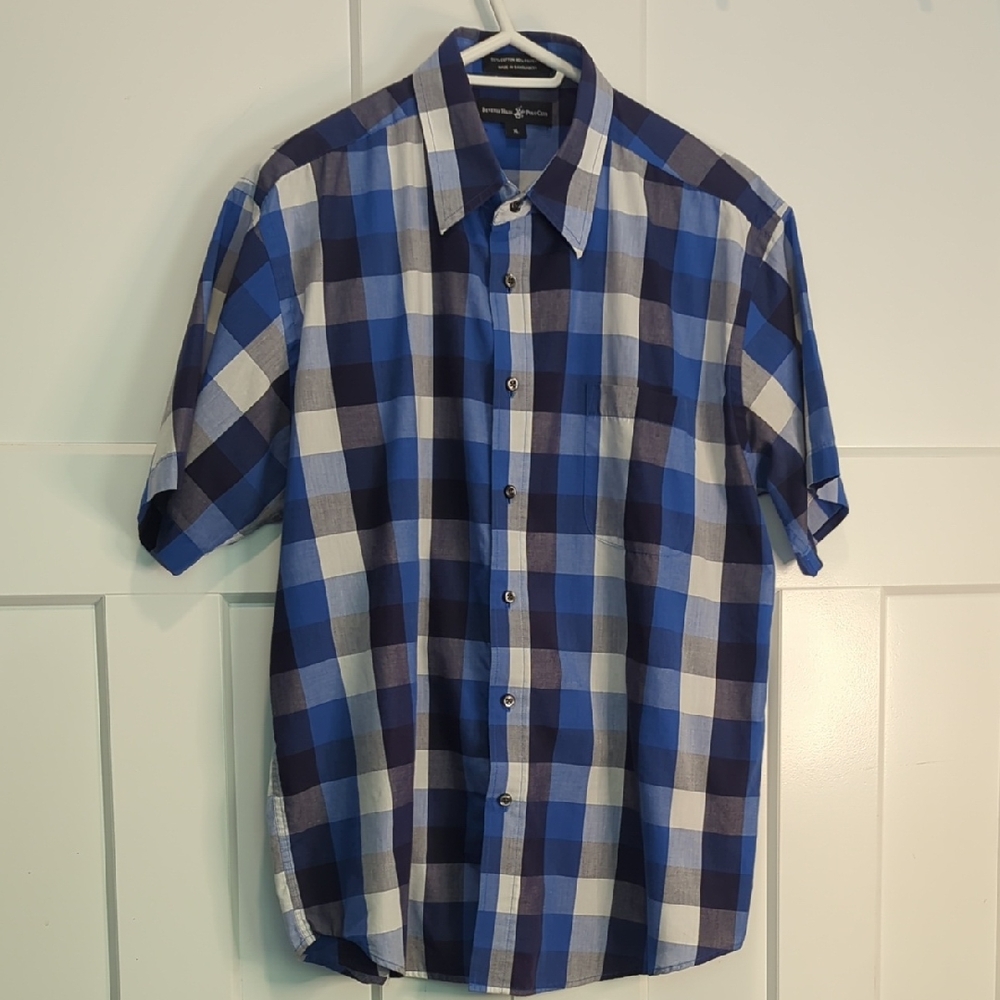 Beverly Hills Polo Club Mens XL Short Sleeve Button Up Shirt